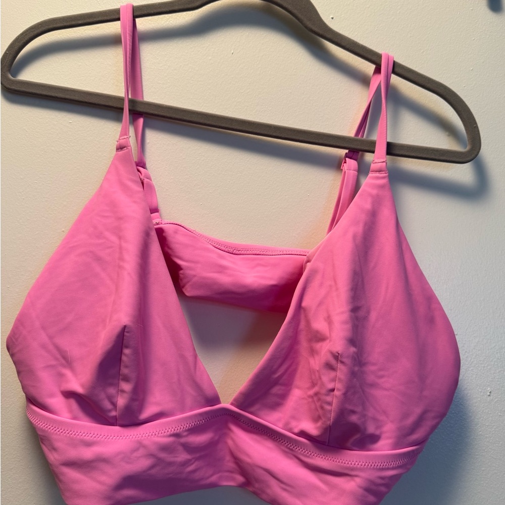 Aerie pink bikini top